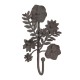 Wieszak Ścienny w Stylu Prowansalskim Kwiatki B