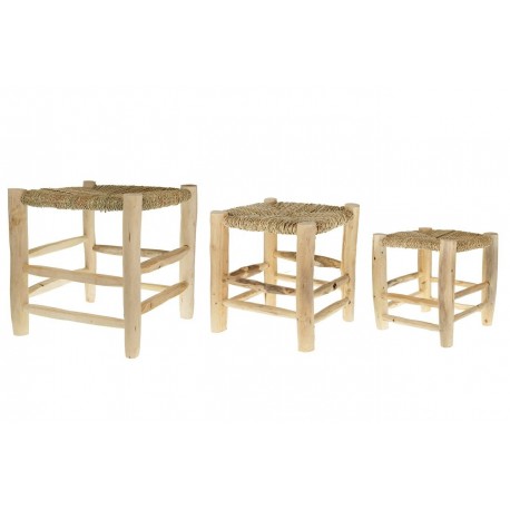 Stołki Belldeco Wood Old 3szt.