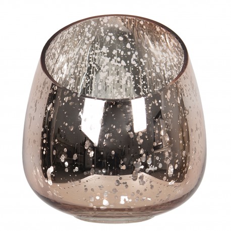 Szklany Świecznik Na Tealight Postarzany A