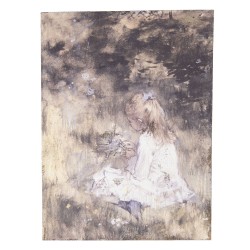 Obraz Na Jucie Dziewczynka z Kwiatami Clayre & Eef