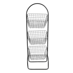 Metalowy Stojak z Koszami A Clayre & Eef