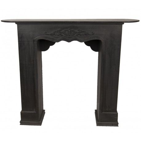 Imitacja Kominka w Stylu Prowansalskim Brązowa A