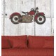 Metalowy Motocykl Na Ścianę Chopper
