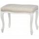 Taboret Prowansalski Kremowy Pikowany