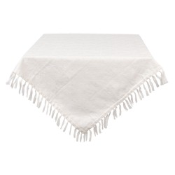 Bawełniany Obrus z Frędzelkami Kwadratowy B