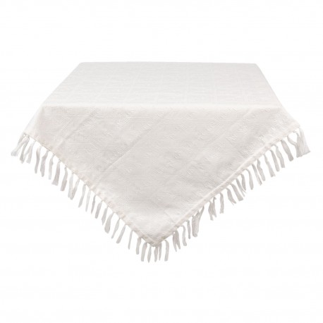 Bawełniany Obrus z Frędzelkami Kwadratowy B