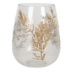 Szklany Świecznik Na Tealight w Gałązki A