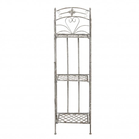 Metalowy Regał Prowansalski Szary