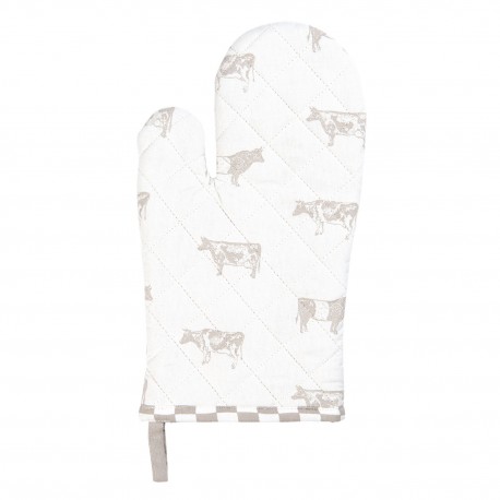 Rękawica Kuchenna w Stylu Prowansalskim z Krowami B Clayre & Eef