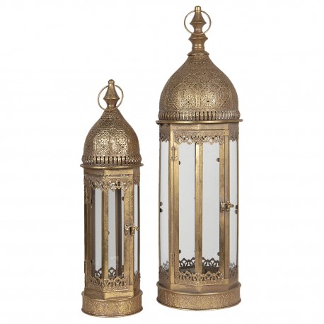 Wysokie Lampiony Metalowe 2szt. A