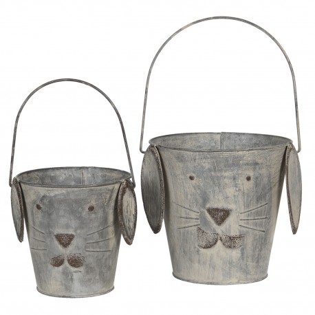 Metalowe Osłonki Króliki 2szt. A