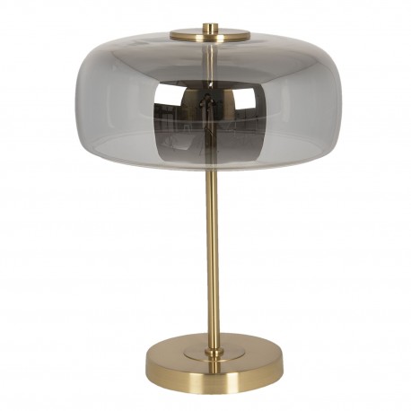 Lampa Stołowa Metalowa ze Szklanym Kloszem LED B