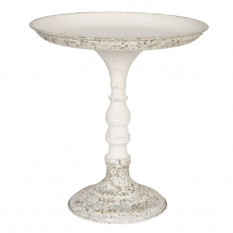 Metalowa Patera Na Nóżce w Stylu Prowansalskim A