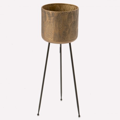 Metalowy Kwietnik w Liście A