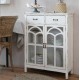 Komoda Postarzana Chic Antique Przeszklona 