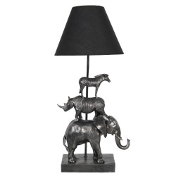 Lampa Stołowa ze Zwierzętami Safari Clayre & Eef