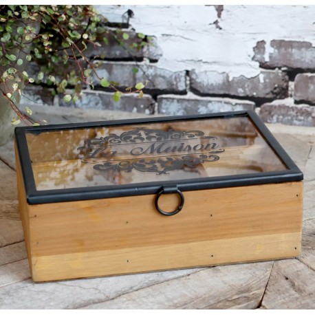 Drewniane Pudełko z Przegródkami B