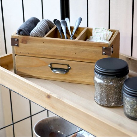 Pojemnik z Przegródkami i Szufladką Chic Antique