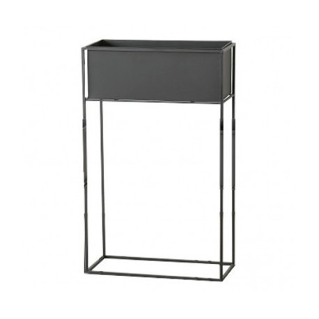 Metalowy Kwietnik Czarny w Stylu Industrialnym A