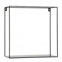 Metalowa Półka Czarna Industrialna Kwadrat A