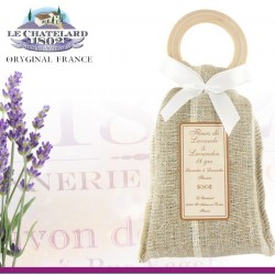 Suszona Lawenda w Lnianym Woreczku Do Zawieszenia