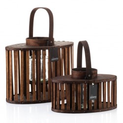 Lampion Latarnia Drewniany Aluro Catalana L