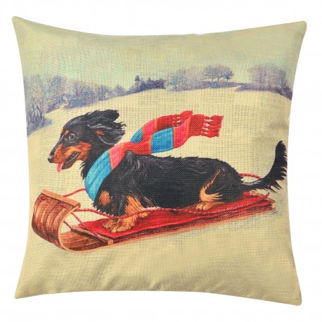 Poszewka Na Poduszkę Ozdobną z Psem D