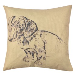 Poszewka Na Poduszkę Ozdobną z Jamnikiem A