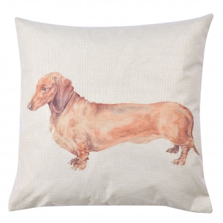 Poszewka Na Poduszkę Ozdobną z Jamnikiem B