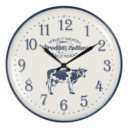 Zegar z Krową Metalowy