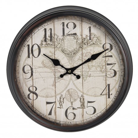 Zegar Ścienny z Mapą A