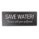 Metalowa Tablica Retro Save Water