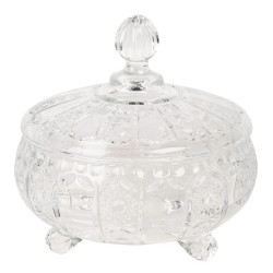 Szklany Pojemnik dekoracyjny z pokrywką