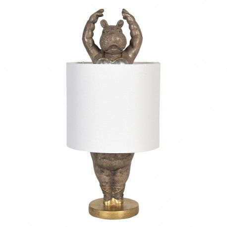 Lampa Stołowa z Hipopotamem