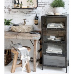 Regał Industrialny Chic Antique Na Kółkach A