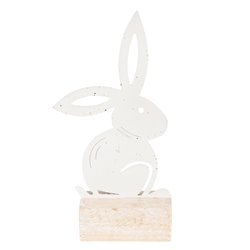 Dekoracja Wielkanocna Metalowy Zajączek Clayre & Eef