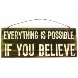 Drewniane Zawieszki BELIEVE