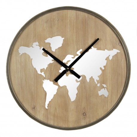 Zegar z Mapą Świata