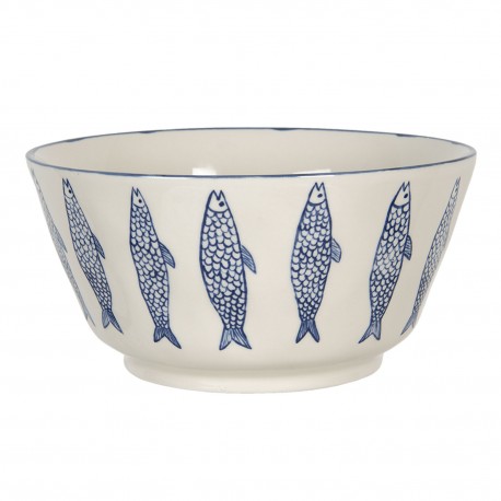 Ceramiczna Misa z Motywem Ryb