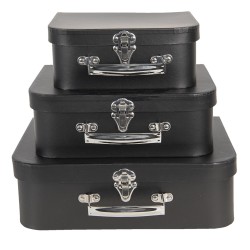 Pudła Walizki w Stylu Prowansalskim Paski i Kropki A