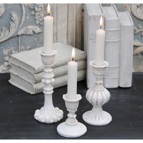 Metalowy Świecznik Chic Antique Podłużny