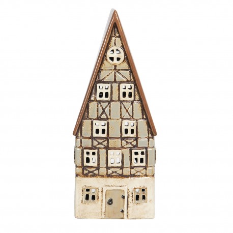Świecznik Na Tealight Ceramiczny Domek B