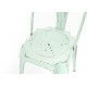 Krzesło Loft Metalowe Miętowe