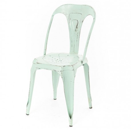 Krzesło Loft Metalowe Miętowe