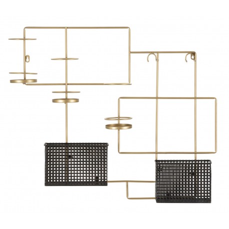 Złota Półka Ścienna Na Butelki Fashion