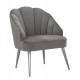 Szary Fotel Glamour Shell
