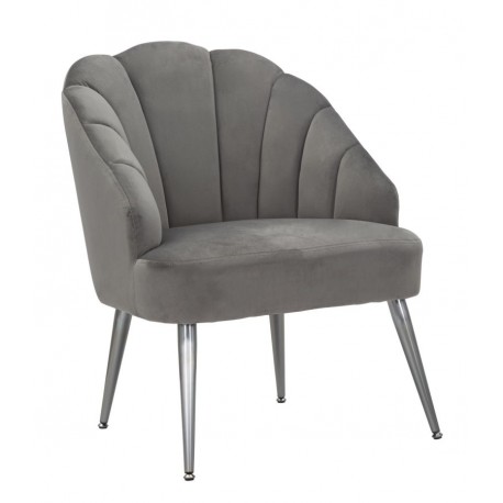 Szary Fotel Glamour Shell