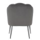 Szary Fotel Glamour Shell