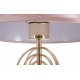  Złota Lampa Stołowa z Różowym Abażurem A
