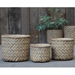 Osłonka Na Doniczkę Chic Antique Faktura Rattanu Prosta Corte A